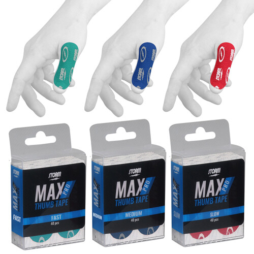 Storm Bowling Max Pro Skin Patch Tape Medium Blue Strips 40pc Free Shipping