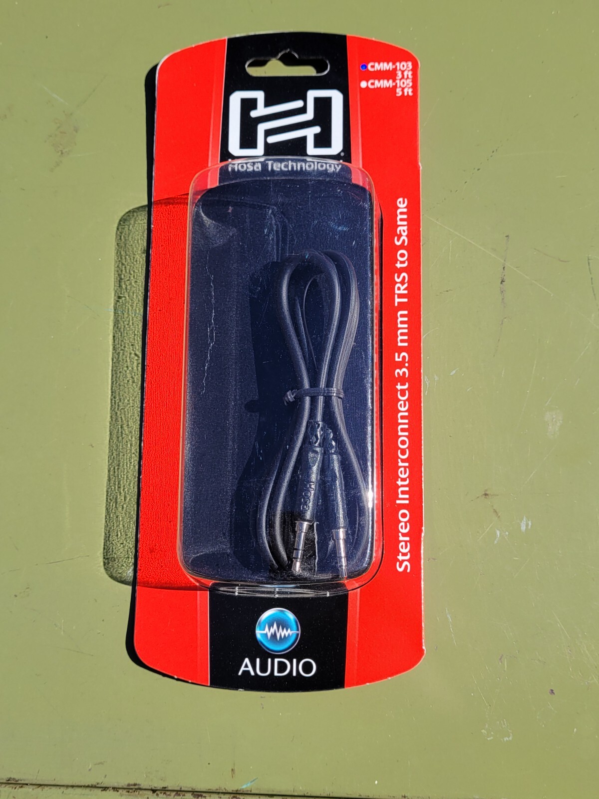BRAND NEW Hosa CMM-103 Stereo 3.5mm TRS Aux - 3FT CABLE - NEW - PERFECT CIRCUIT