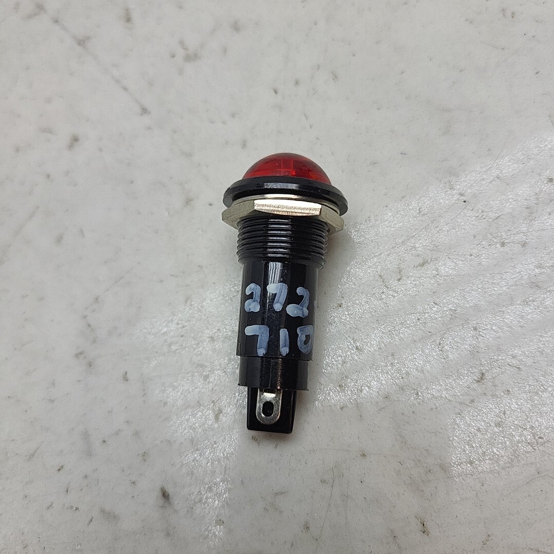 3 Pack Panel Mount Jumbo Neon Lamp Assembly Red Lens 272-710