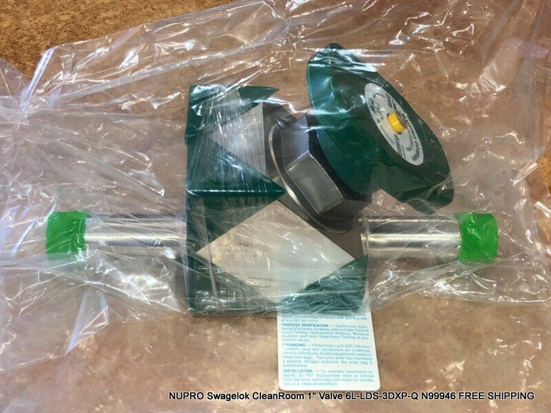 NEW NUPRO Swagelok CleanRoom 1" Valve 6L-LDS-3DXP-Q N99946 FREE SHIPPING