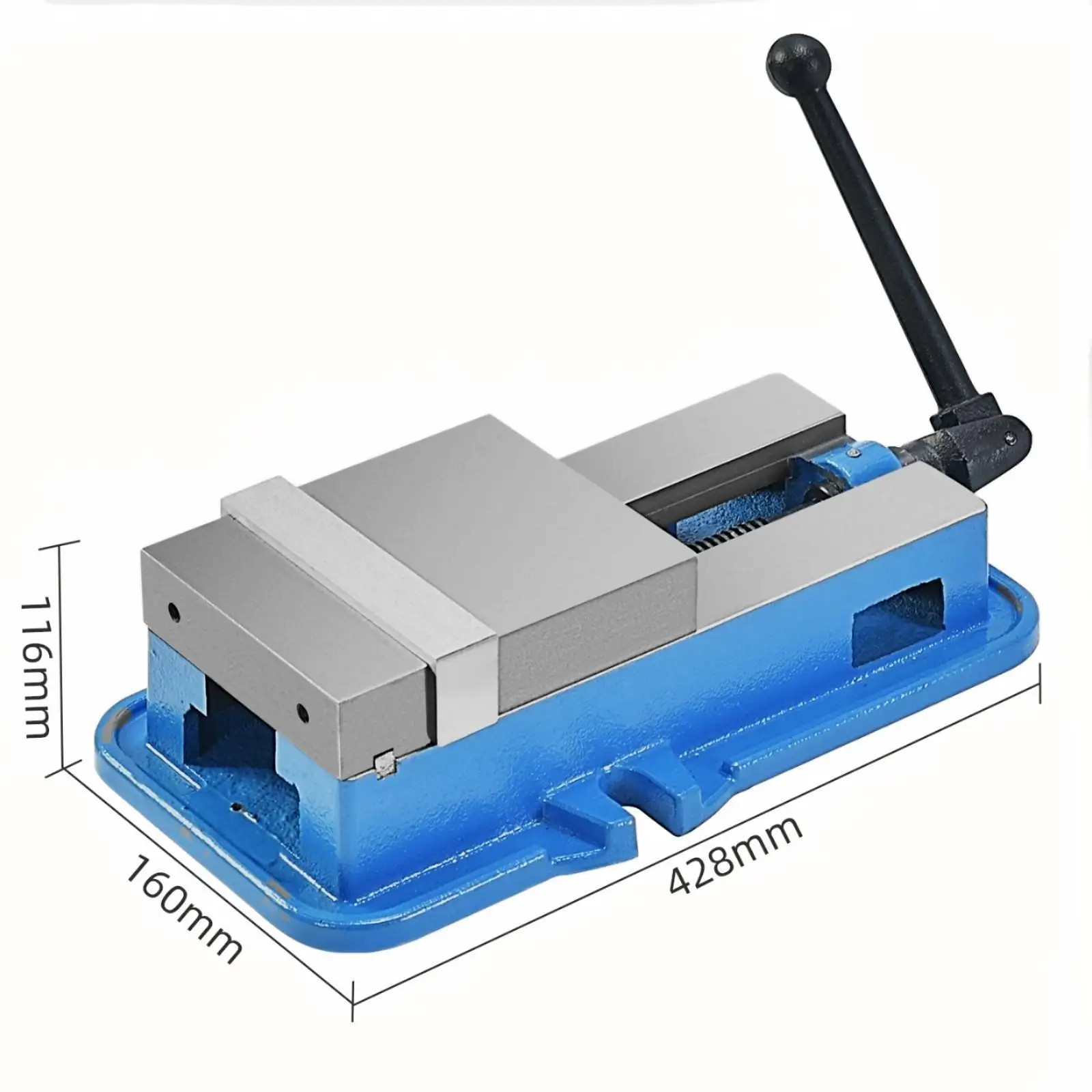 6" High-Precision Milling Vice with 0.002" Micron-Level Accuracy, Bench Clamp