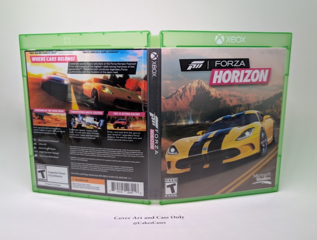 Forza Horizon 1 -  Xbox Series X / Xbox One Empty Case (No Game)