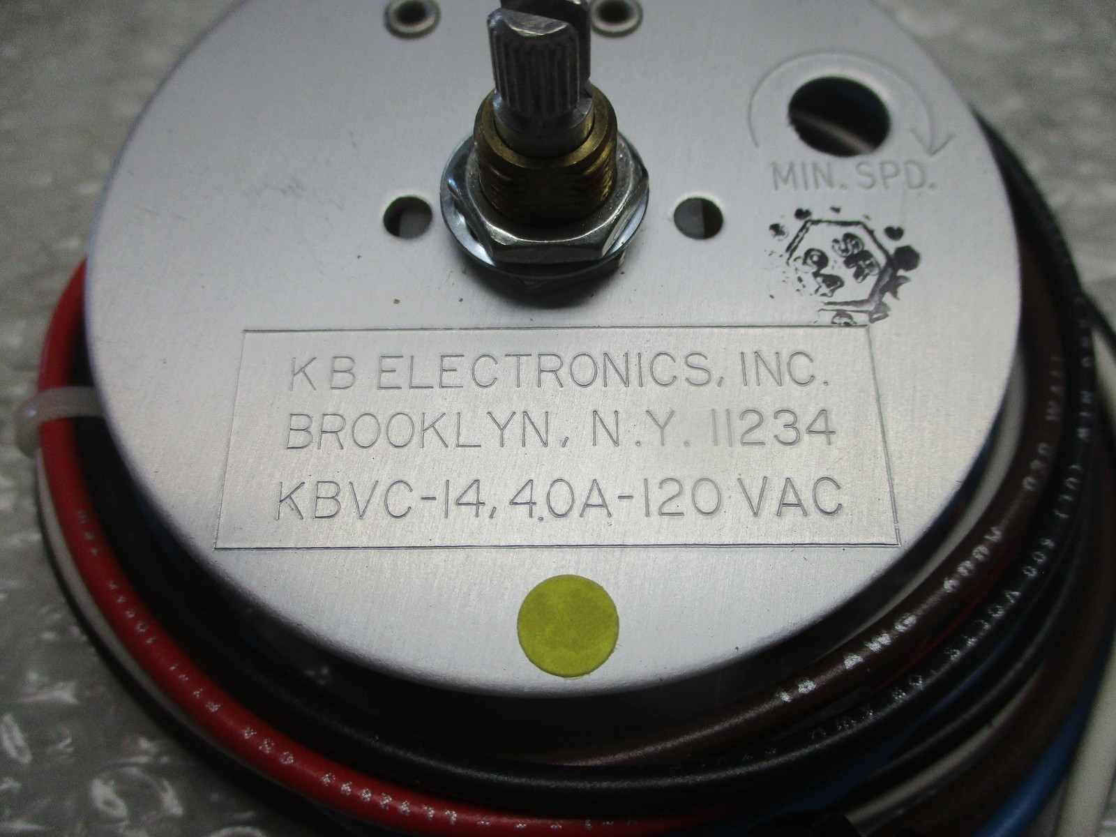 KB ELECTRONICS KBVC-14,4.0A-120VAC SPEED CONTROL NSNP