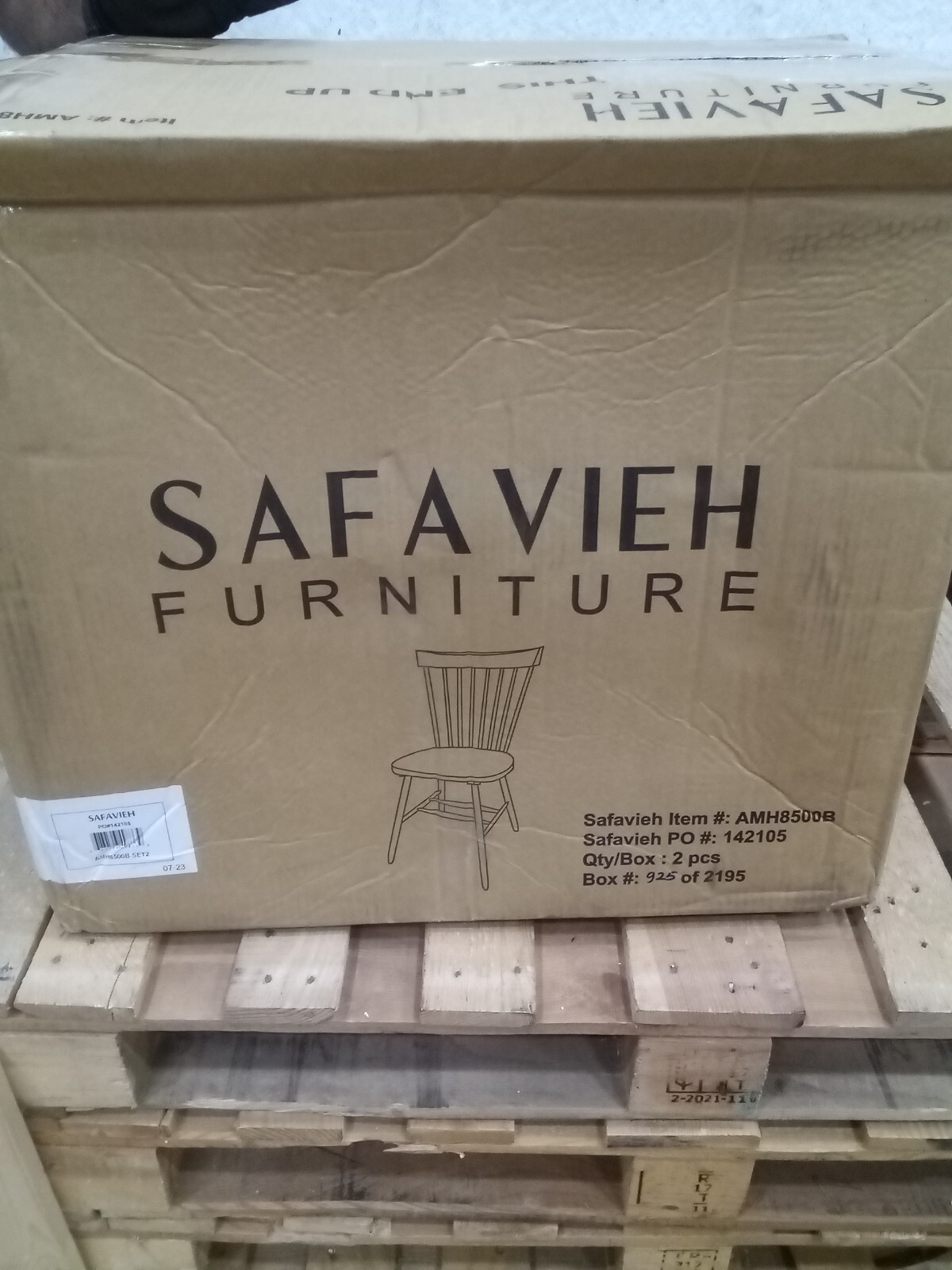 Safavieh PARKER SPINDEL SIDE CHAIR, Reduced Price 2172724383 AMH8500B