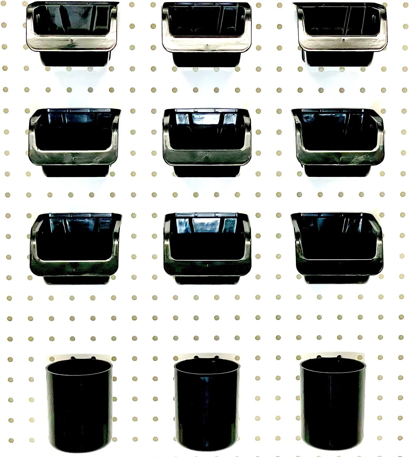 WallPeg Pegboard Bins Storage Bins - Crafts Office Shop Garage Organization PB12