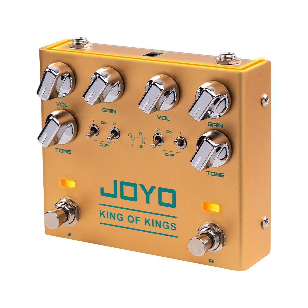 JOYO Dual Crunch Overdrive Guitar Pedal Independent Clipping for Electric Guitar