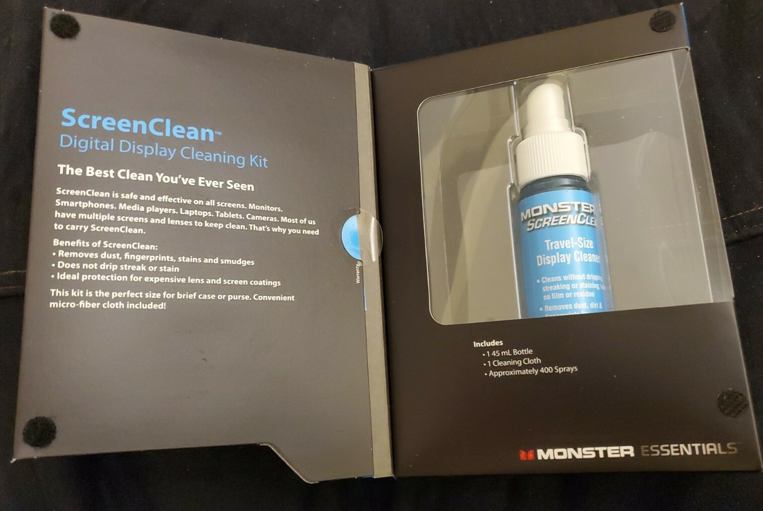 Monster Essentials ScreenClean Digital Display Cleaning Kit