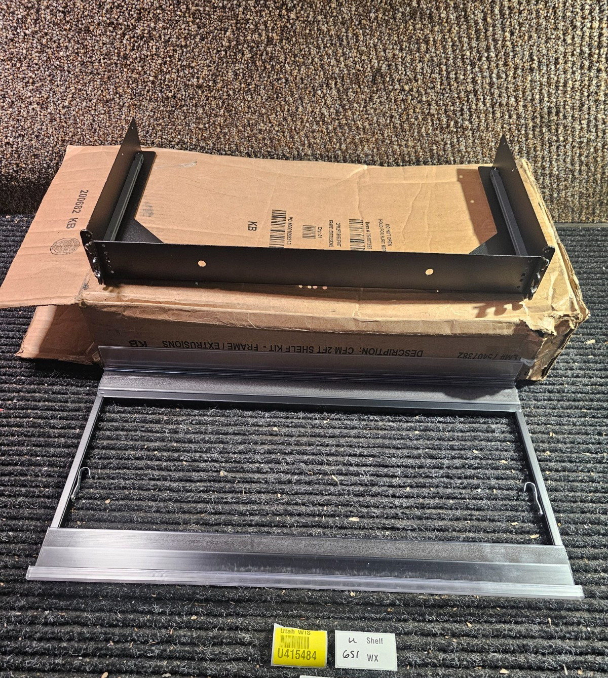 75407382 CFM 2ft Pack Shelf Frame/ Extrusions *PICTURED ITEM ONLY*