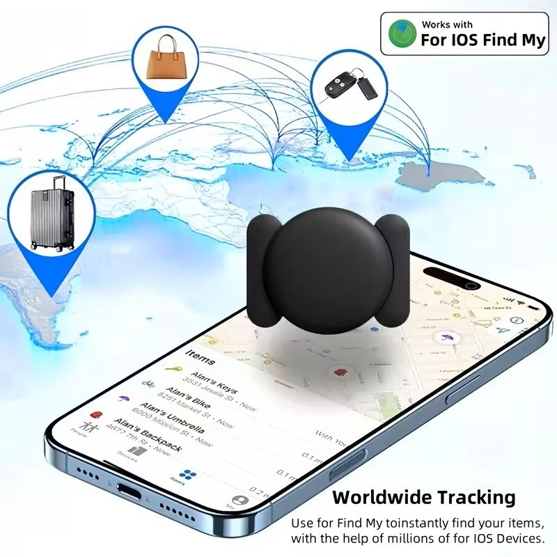 Mini GPS Tracker-Car Tracker Device,No Subscription,for Car,iPhone,Pet,Bag,Kids