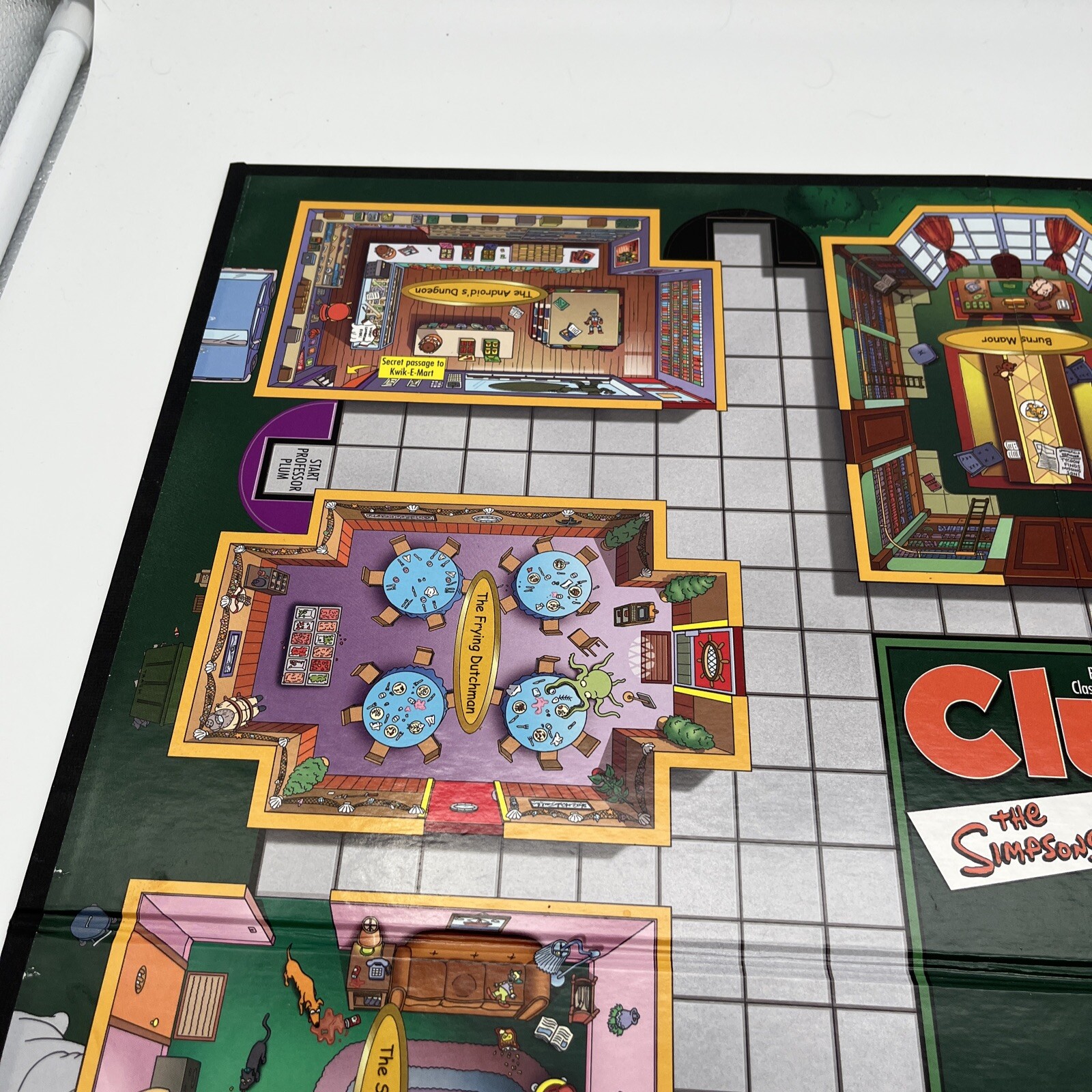 Replacement Playing Board ONLY The Simpsons Clue 2002 Replacement Part