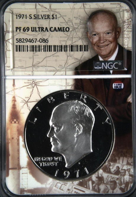 Complete: 1971-S to 1978-S Eisenhower Proof Dollar (Set of 11) NGC PF 69UCAM