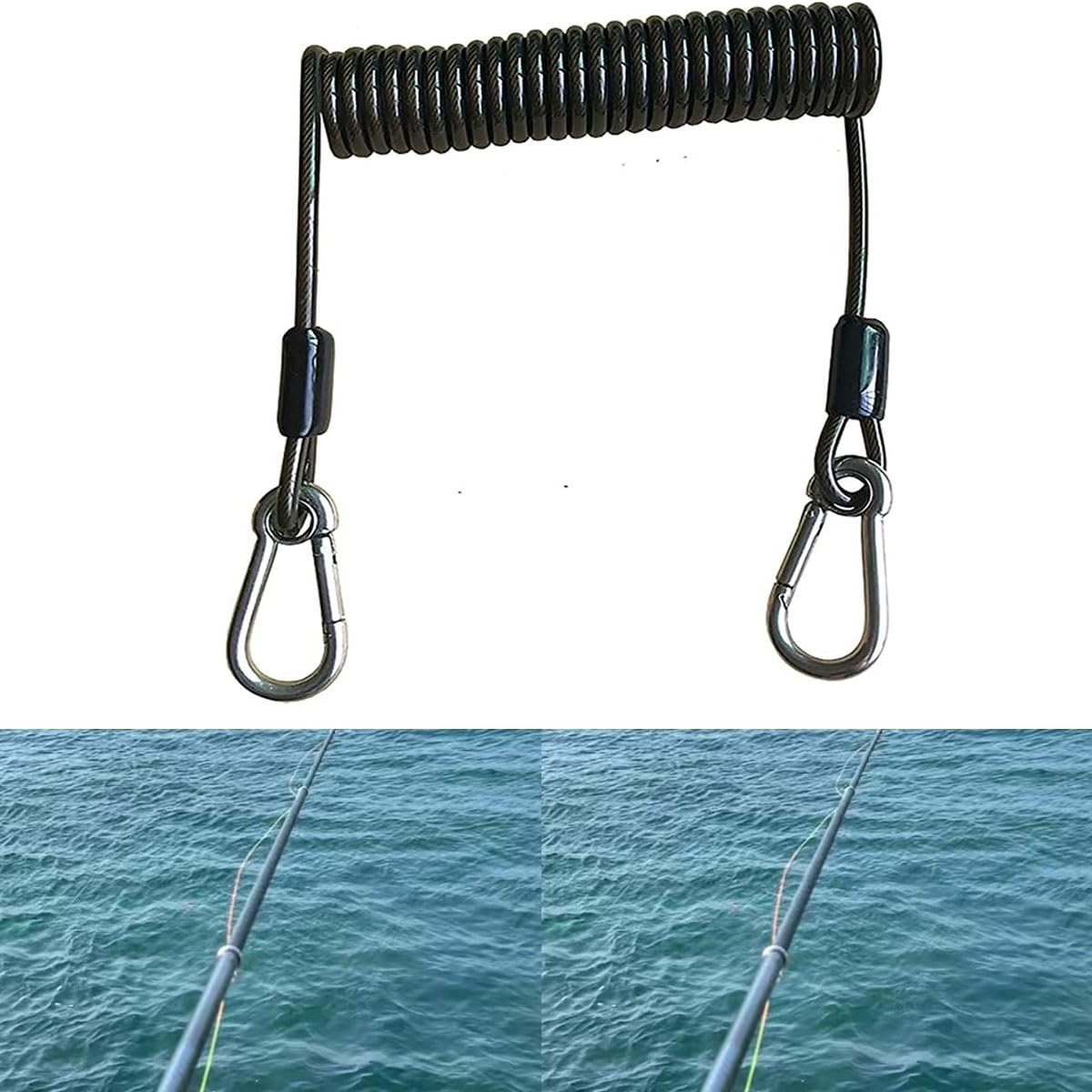 Retractable Tool Lanyard, Fishing Coiled Stainless Steel Inside...