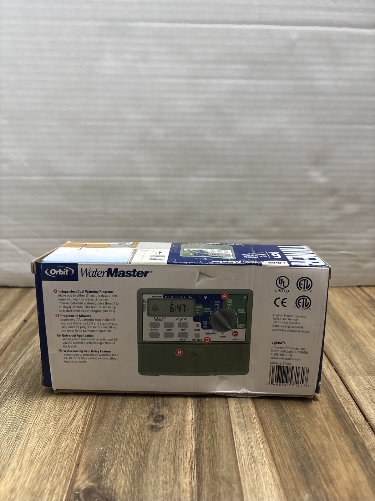 Orbit WaterMaster 6-Station 57161 Outdoor/Indoor Programable Sprinkler Timer