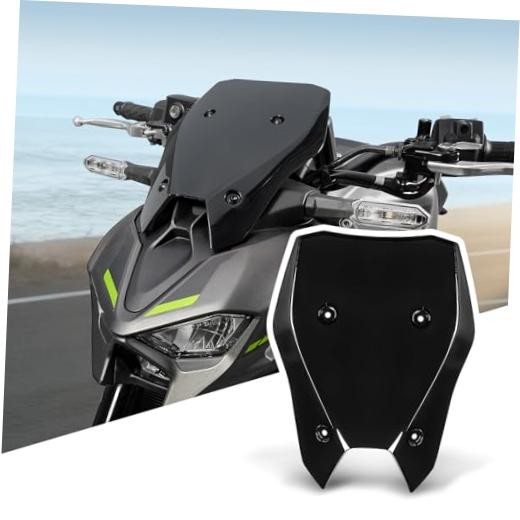 Motorcycle Windshield Windscreen +20mm Higher Fit for Z900 Z 900 2025 Black