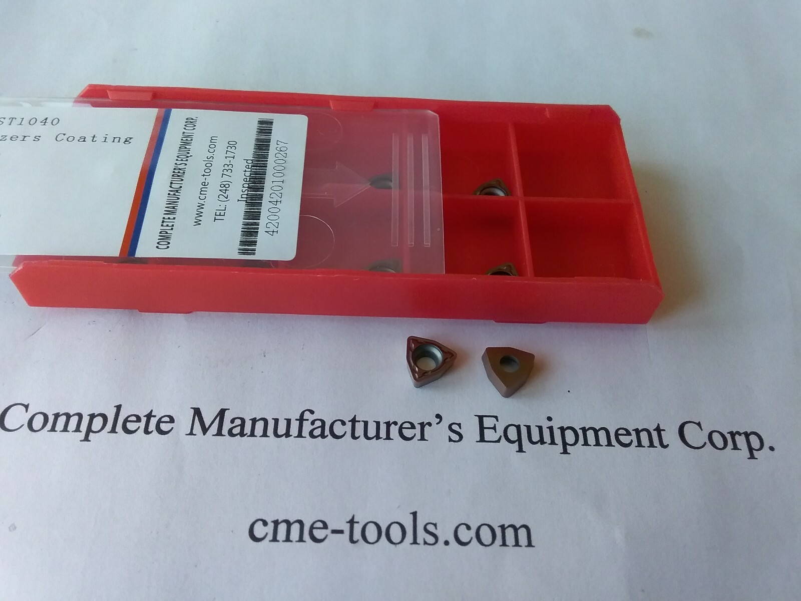 10pcs WCMX04 Carbide Inserts For Index U Drills 7/8, 15/16 -new