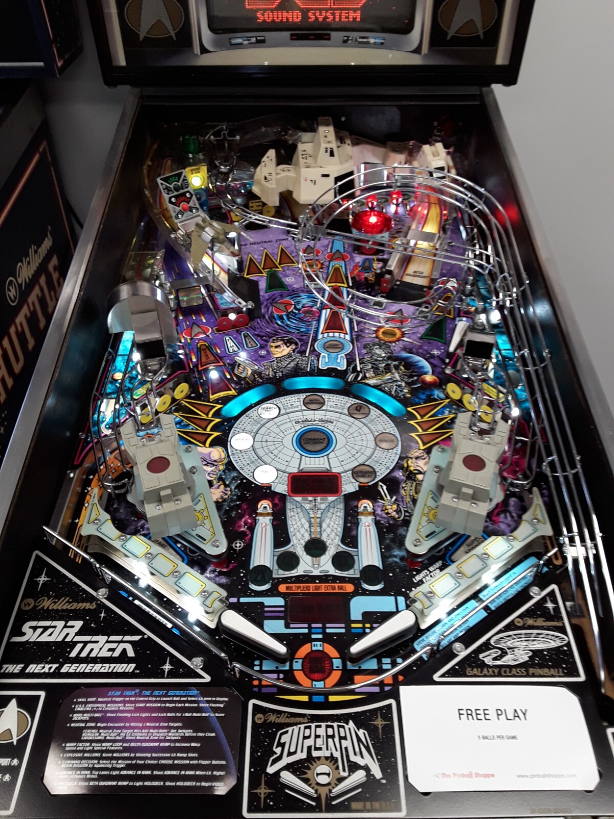 Star Trek The Next Generation By Williams Pinball Machine