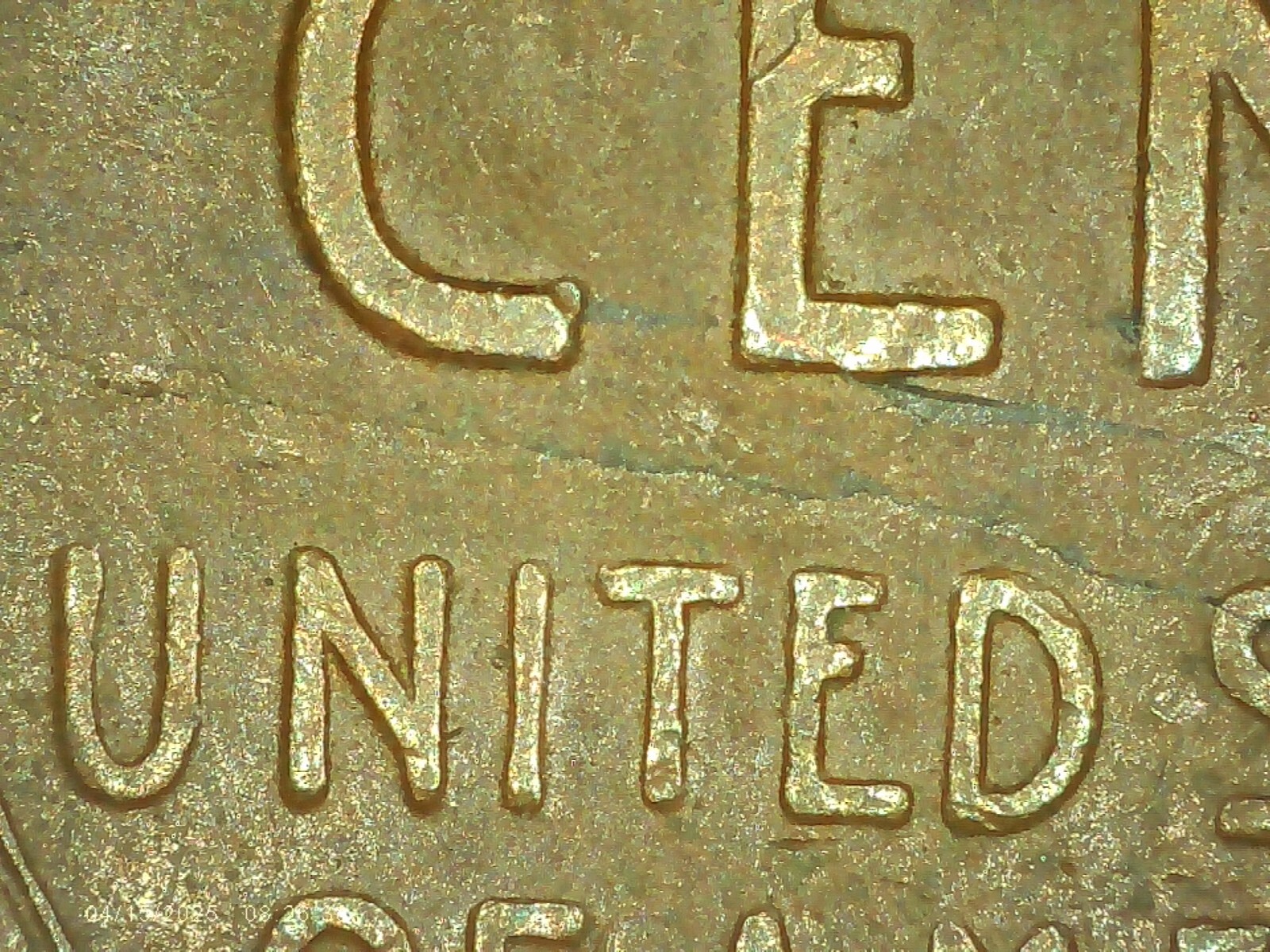 1940D Lincoln Wheat Penny NICE LAMINATION ERROR Coin