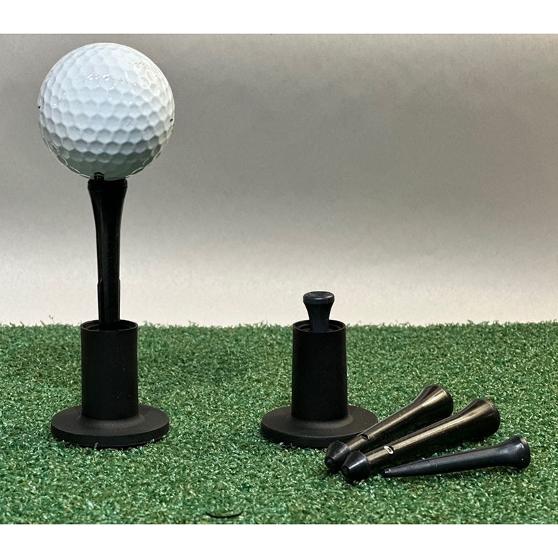 TrueShot Adjustable Simulator Golf Tee (Combo 6 Pack)- Adjustable Range Mat Tee