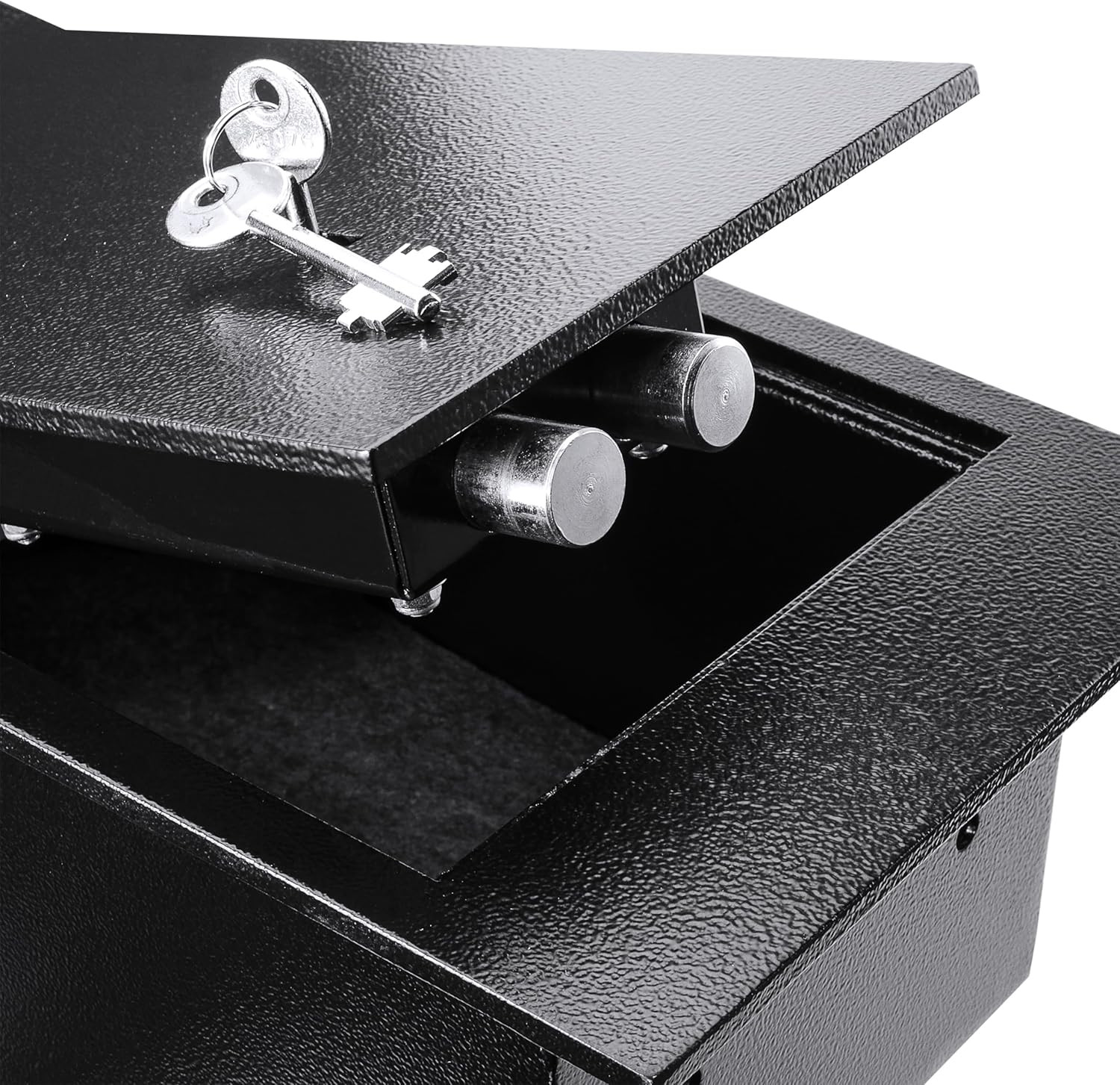 0.22 Cu. Ft. Hidden Floor Safe with Key Lock – Solid Steel Construction, Conceal