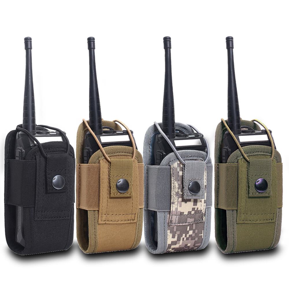 Nylon Radio Walkie Talkie Pouch Waist Bag Portable Interphone Holster Carry Bag