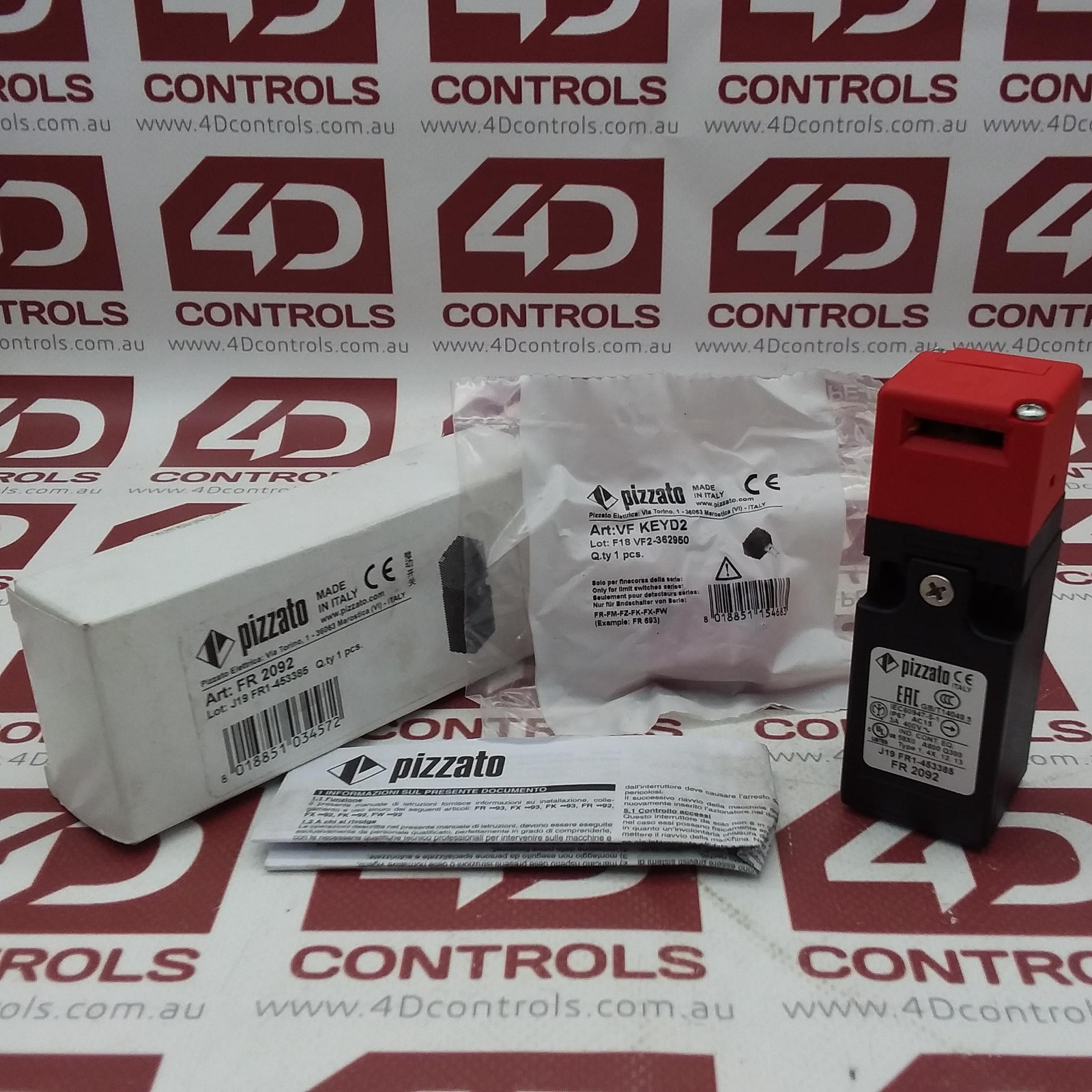 FR 2092 | Pizzato | Safety Switch Separarte Actuator 1 N.O., Opened