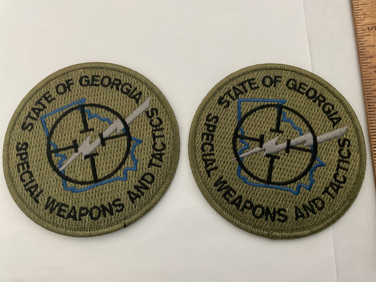 State Of Georgia Special Weapons And Tactics  collectable patch set new fullsize
