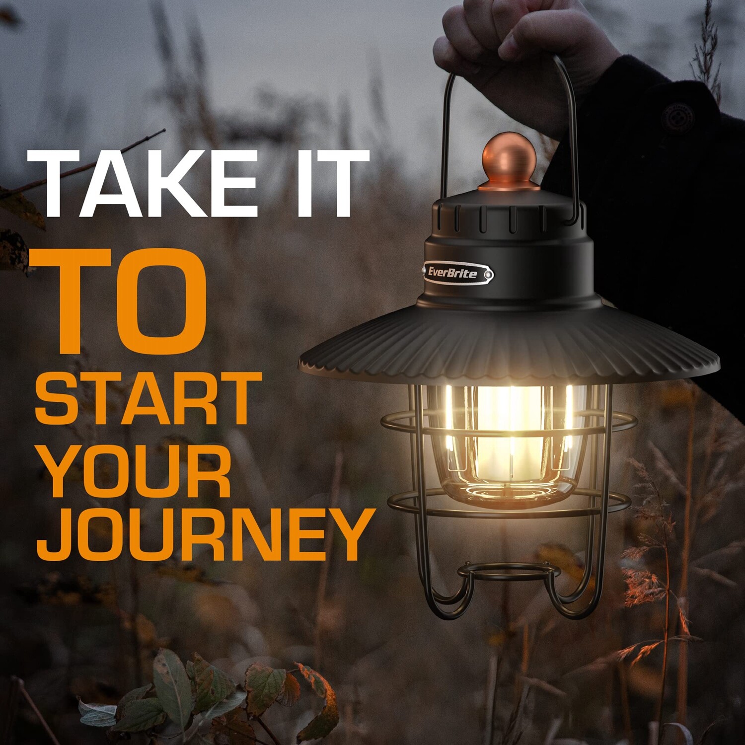 EverBrite LED Camping Lantern 2PK USB C Rechargeable Lantern with 3 Light Modes
