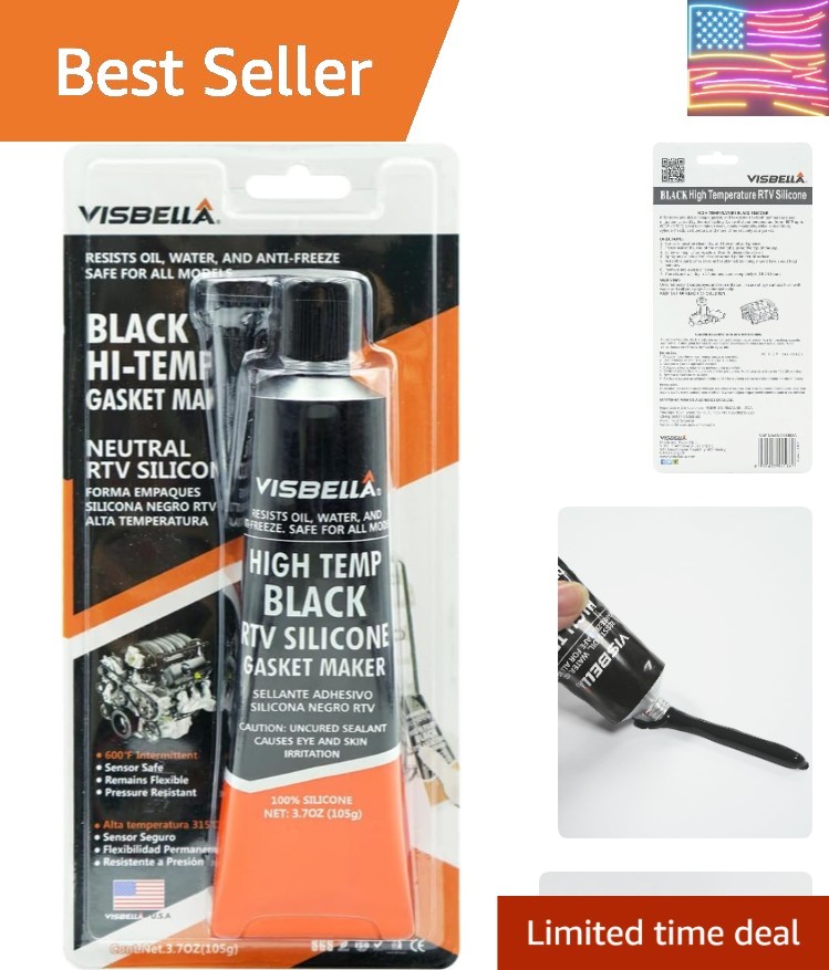 High Temperature RTV Silicone Gasket Maker, Sealed Oil Resistant Waterproof Q...