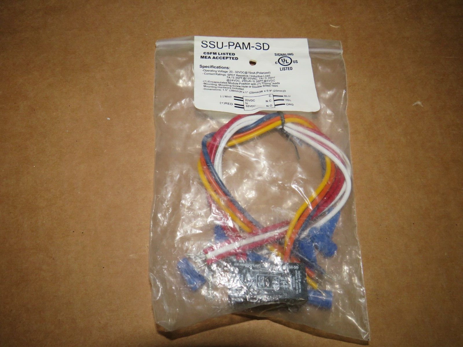 NEW SPACE AGE ELECTRONICS SSU-PAM-SD MULTI-VOLTAGE SERIES RELAY 7A GATORGATE