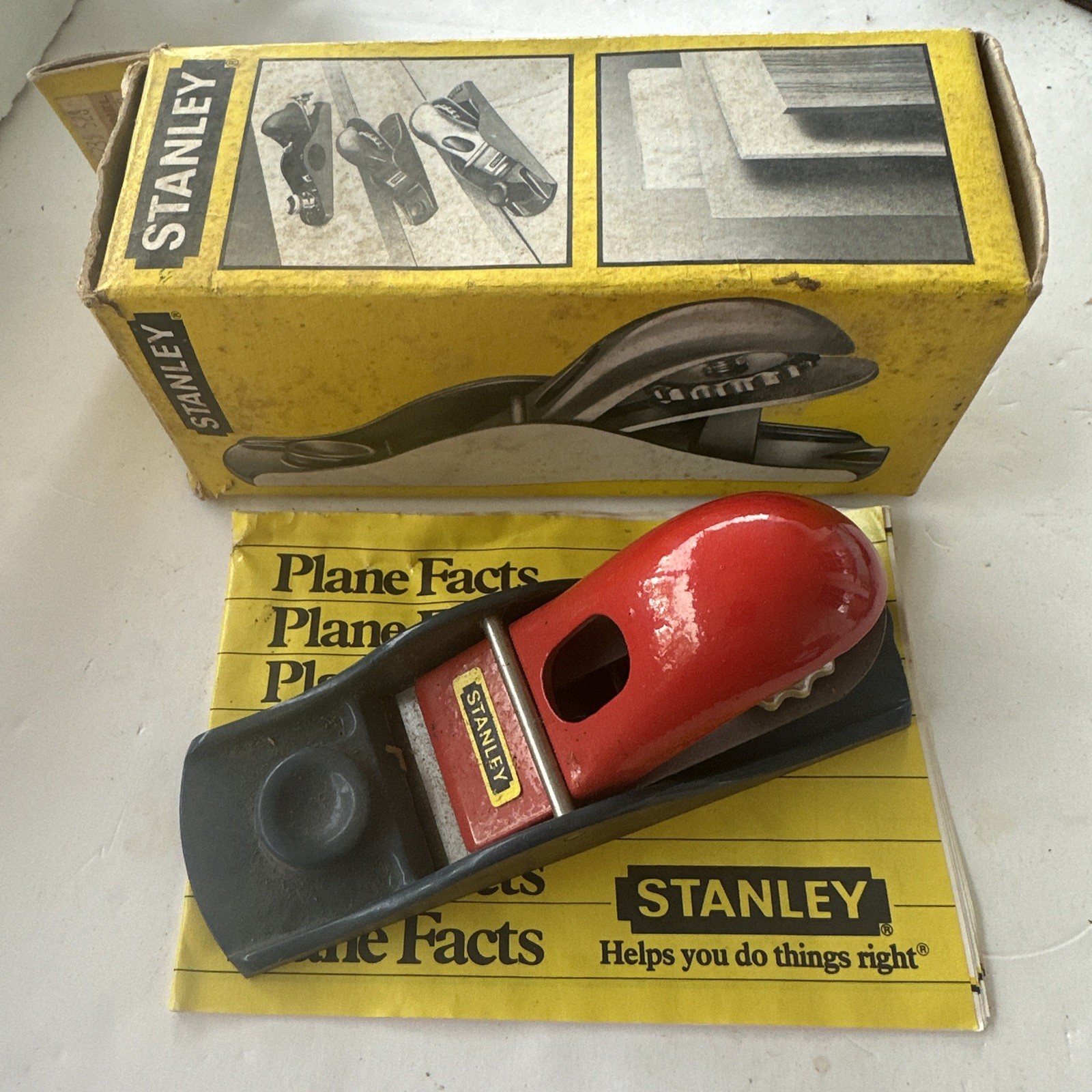 STANLEY #12-247L (H1247) BLOCK PLANE MADE IN ENGLAND 6 5/8” Long 1 5/8” Cutter