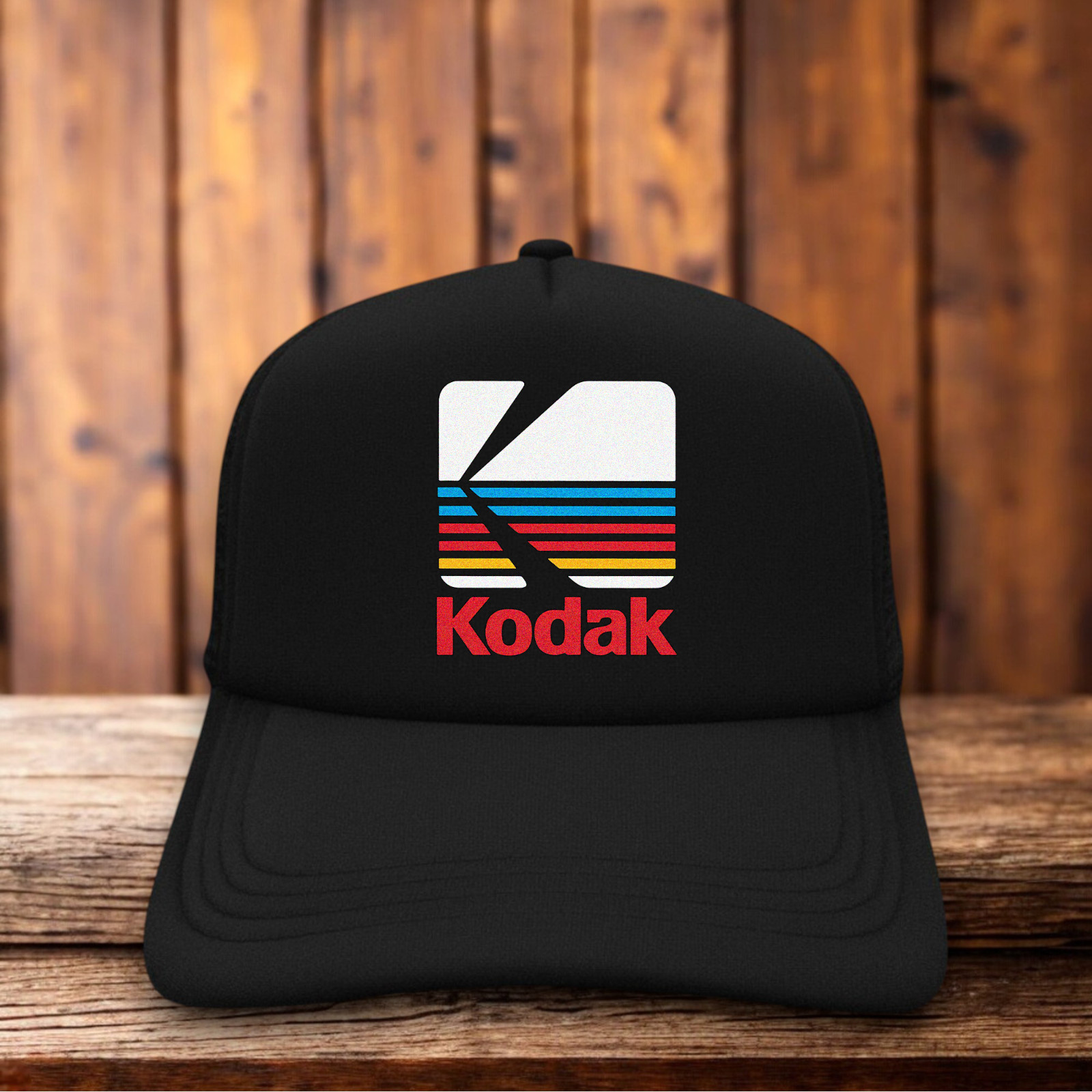 Kodak Film Mens Trucker Hat Black Snapback Vintage Camera Kodachrome Retro Cap