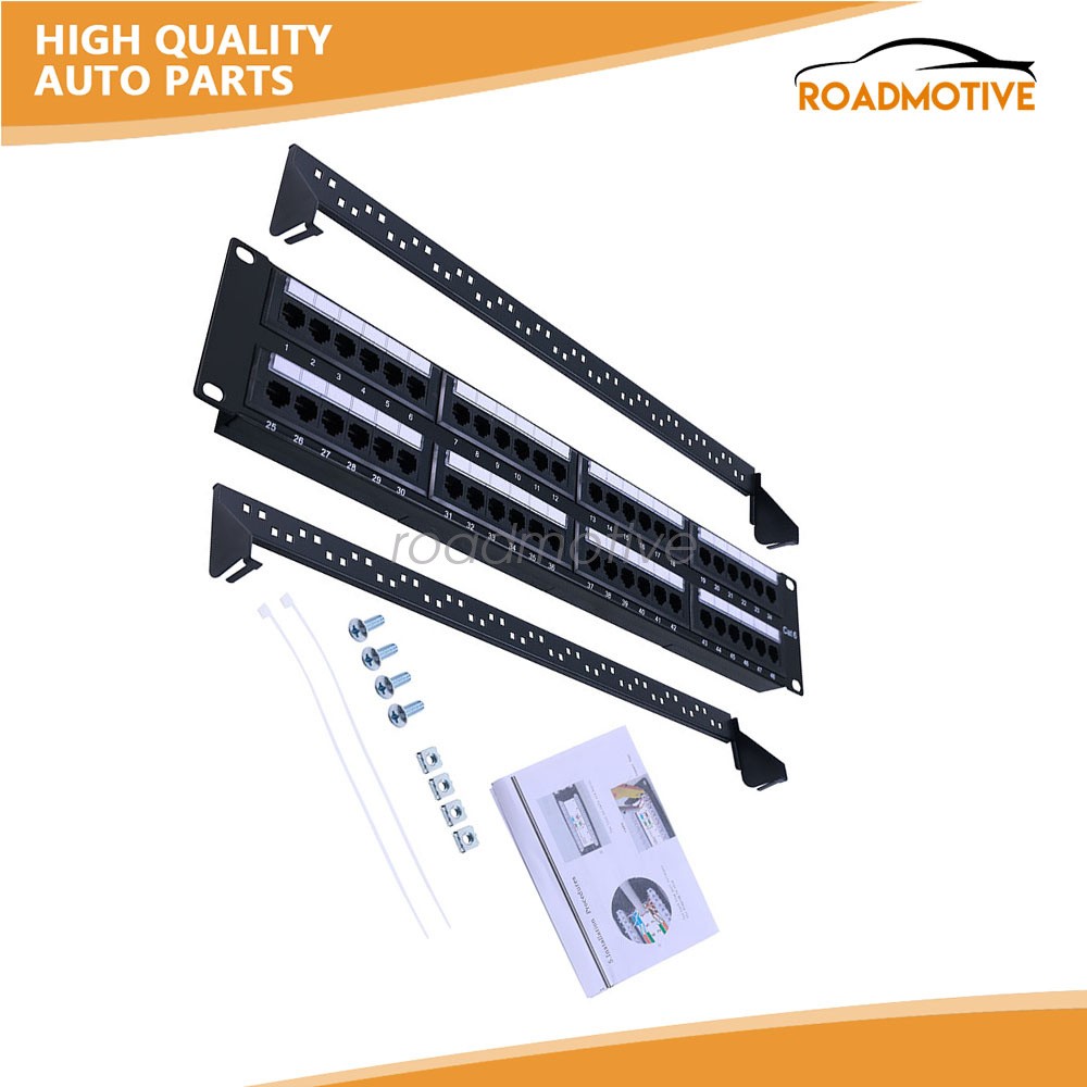 69586-U48 Fit for eXtreme 6+ Universal Patch Panel, 48-Port, 2RU, CAT 6.