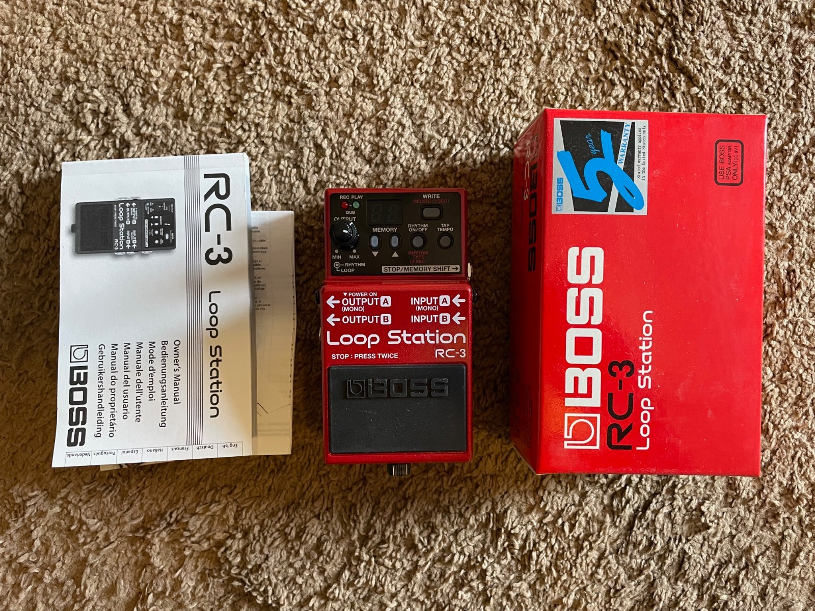 Boss RC-3 Loop Station - Mint Condition