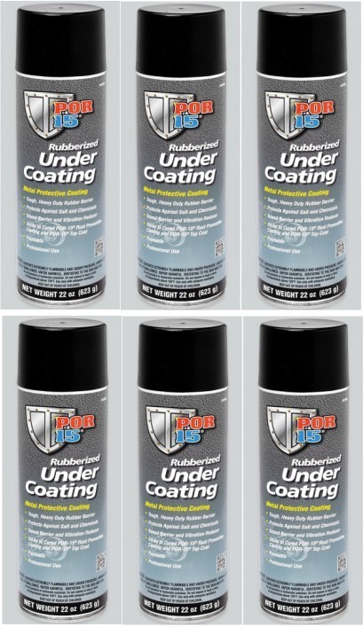 POR 15 49308 RUBBERIZED UNDERCOAT - AEROSOL (6 Pack)