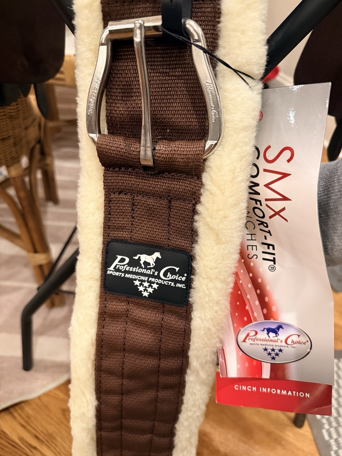 Professional's Choice SMX  Comfort-Fit Western Cinch Merino Wool Brown 36"