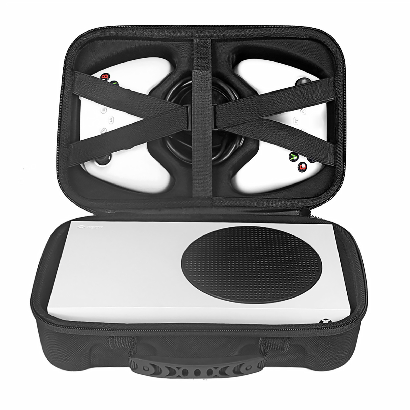Black Carrying Case for Xbox Series S Game Console Travel Controller Storage Bag