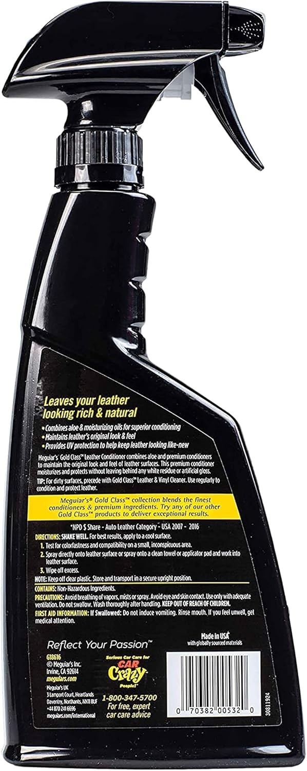16 Fl Oz Gold Class Leather Spray - Moisturizing Treatment with Easy Application