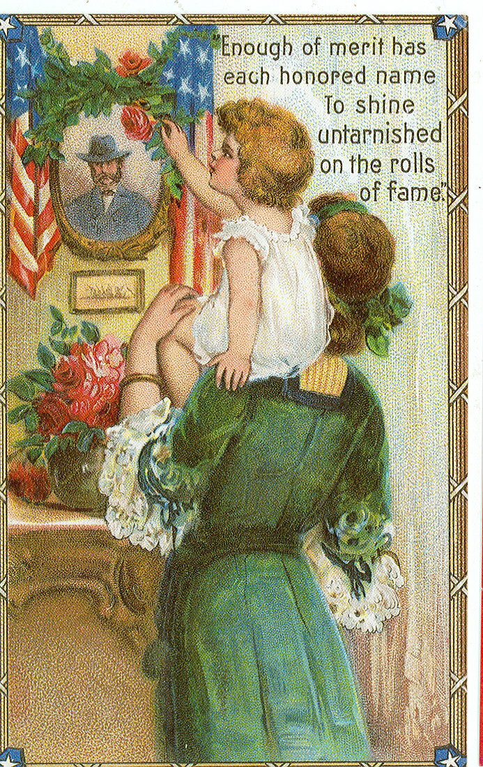 MEMORIAL DAY MILITARY MAN WITH CHILD/ WIDOW (memd10*)