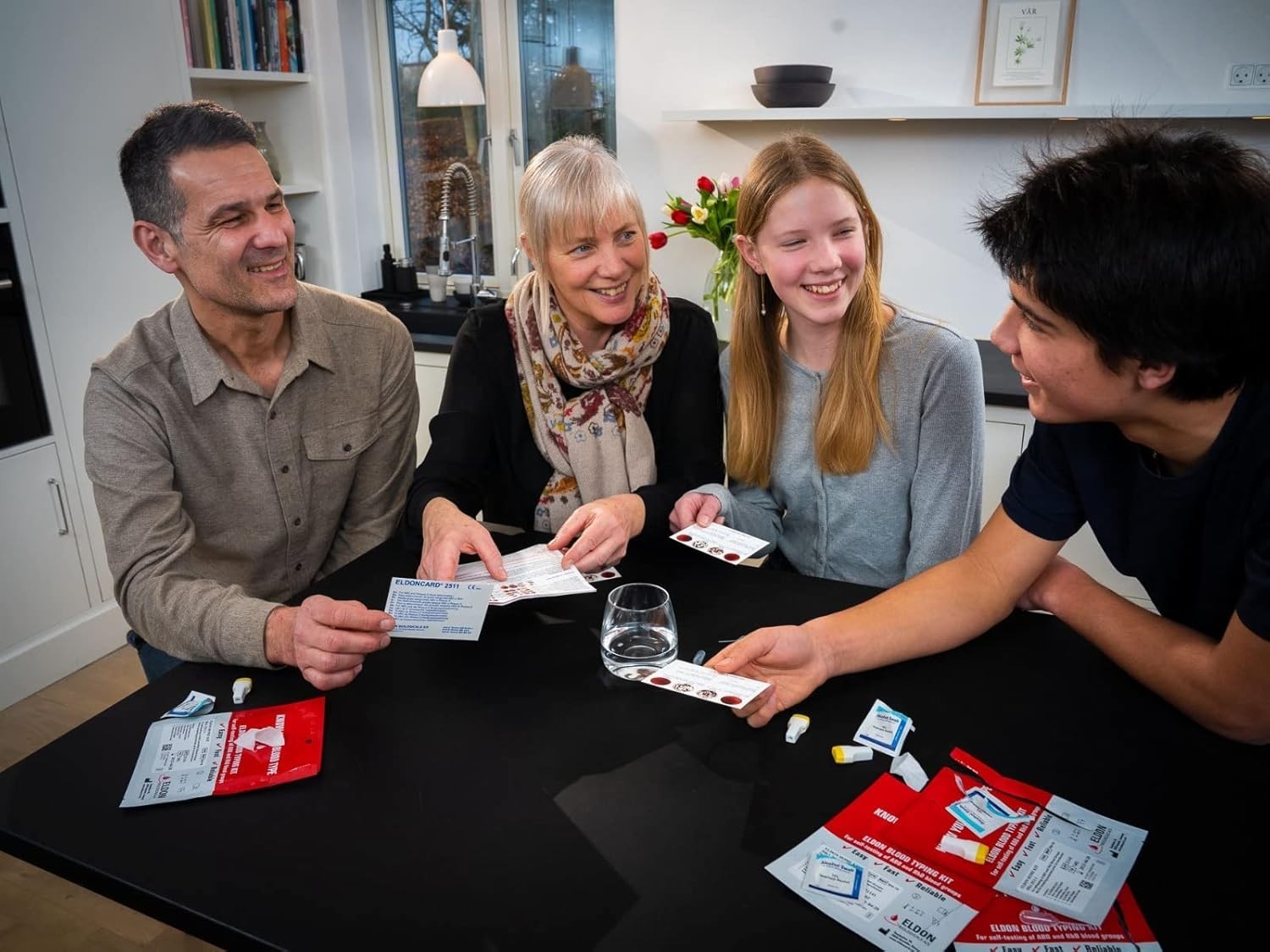 Home Blood Type Kit - Reliable A, B, O, AB & RH- Testing with Quick Results