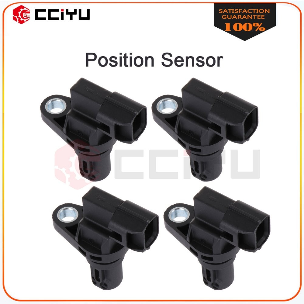 CCIYU 4x Camshaft Position Sensor For Mazda 3 4Cyl 2.3L PC752 Black 3 Pins