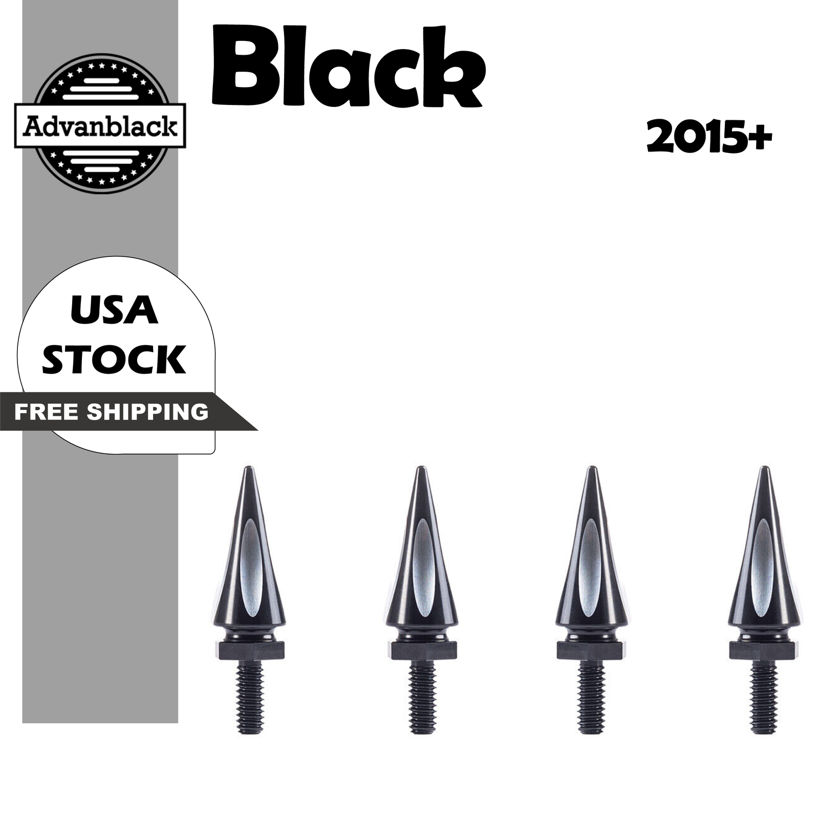 Advanblack Windshield Spikes Bolts Fits for Harley Davidson Road Glide 2015+