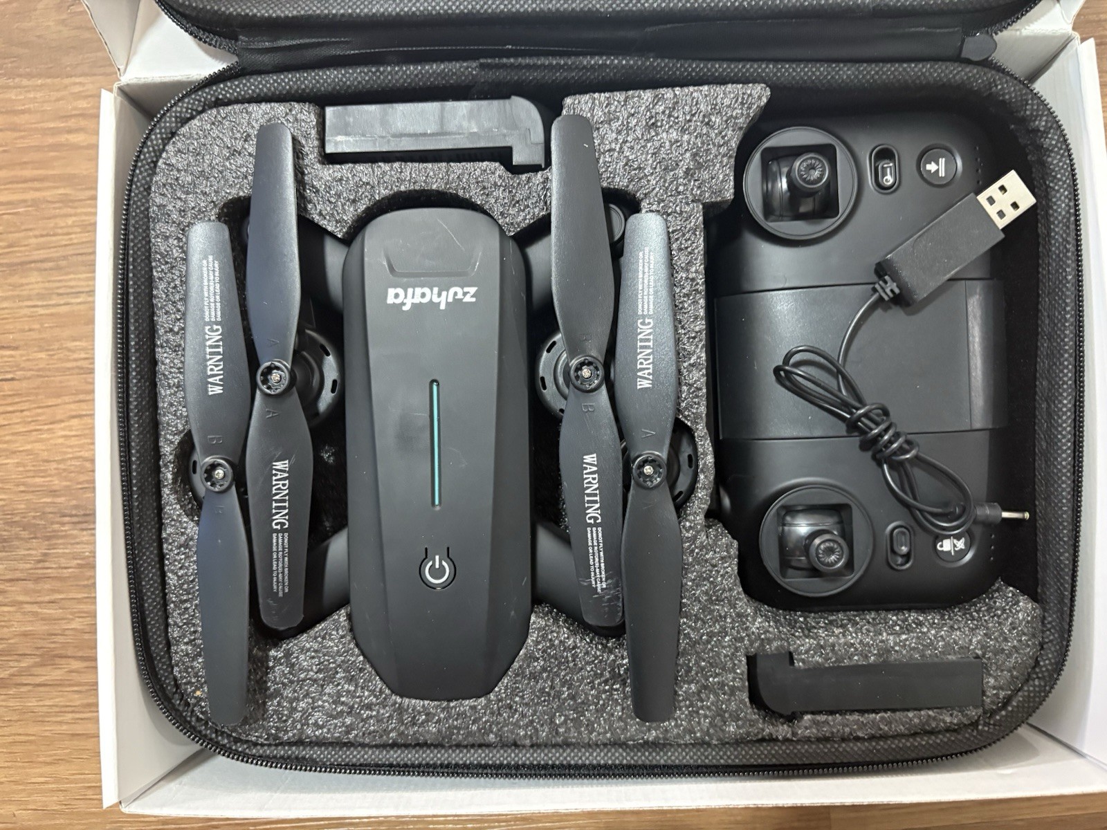 Zuhafa Foldable Drone With Camera FPV WiFi RC Quadcopter Remote Carry Case