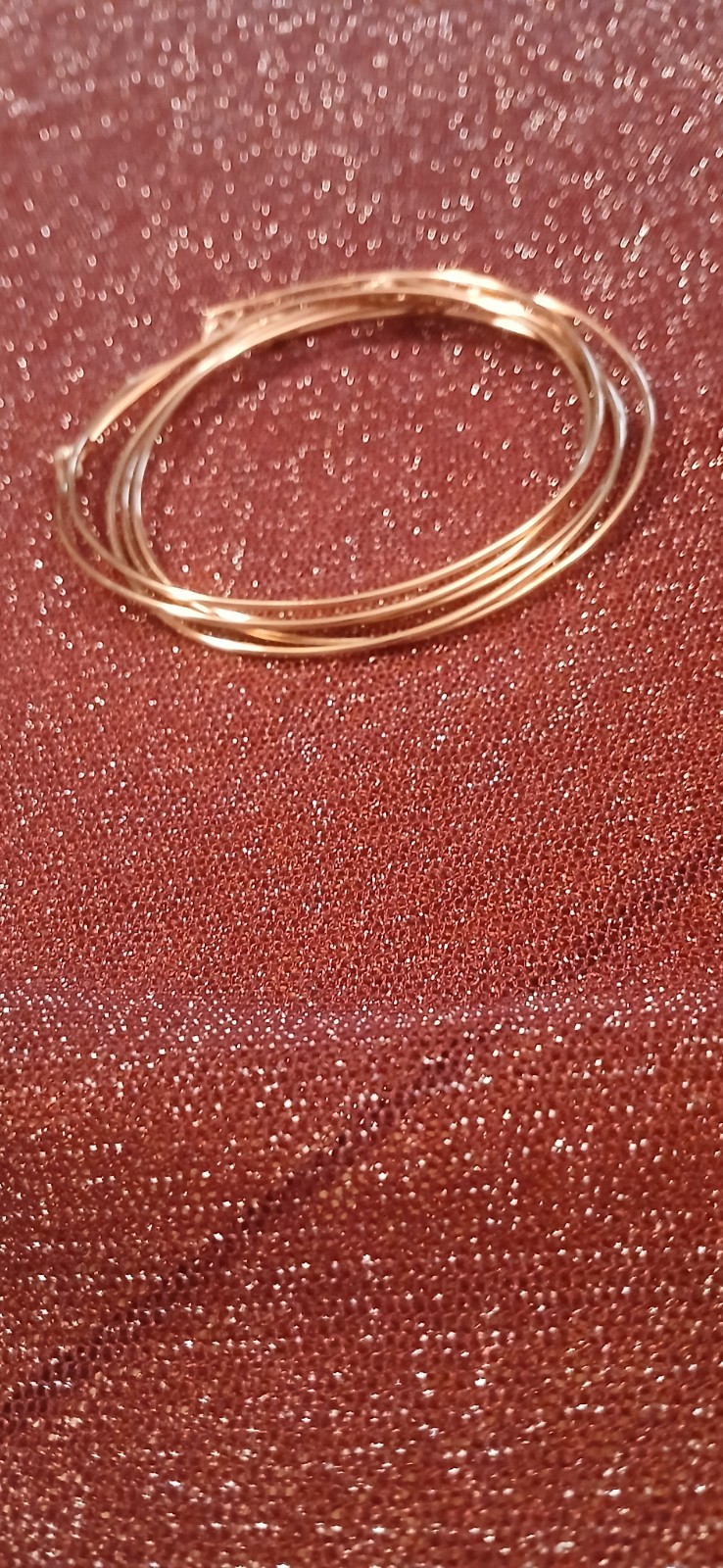 Pure Copper Handmade Simple Round Wire Stackable Braclets