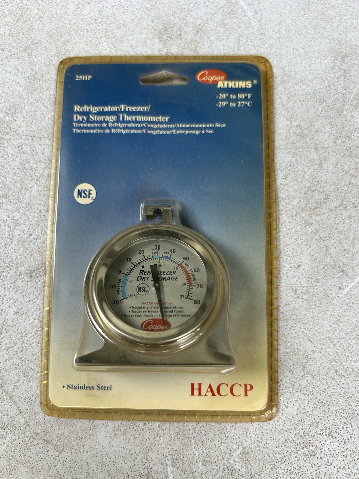 Cooper Atkins 25HP Refrigerator - Freezer - Dry Storage Thermometer AX60
