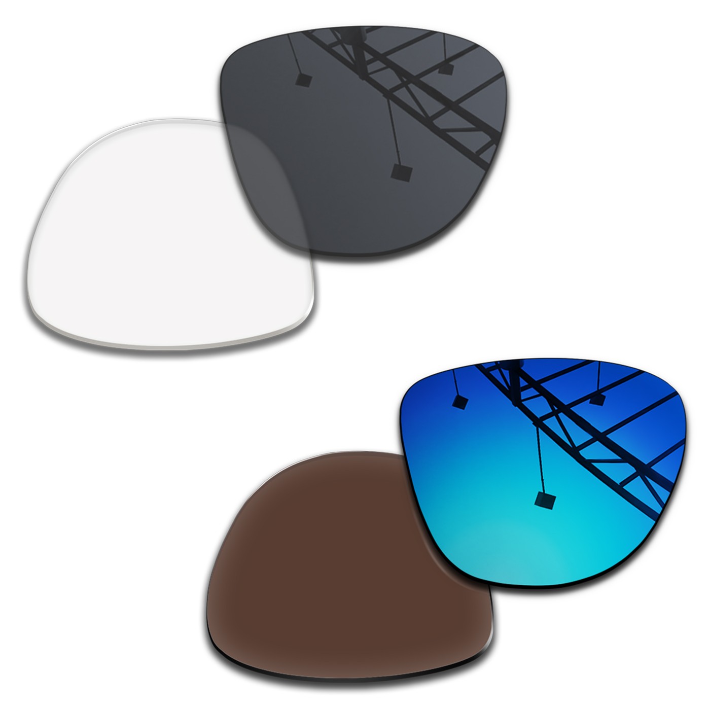 2 Pairs Replacement Lenses for Ray-Ban Meta Skyler Gen1 RW4010 52mm AI Glasses