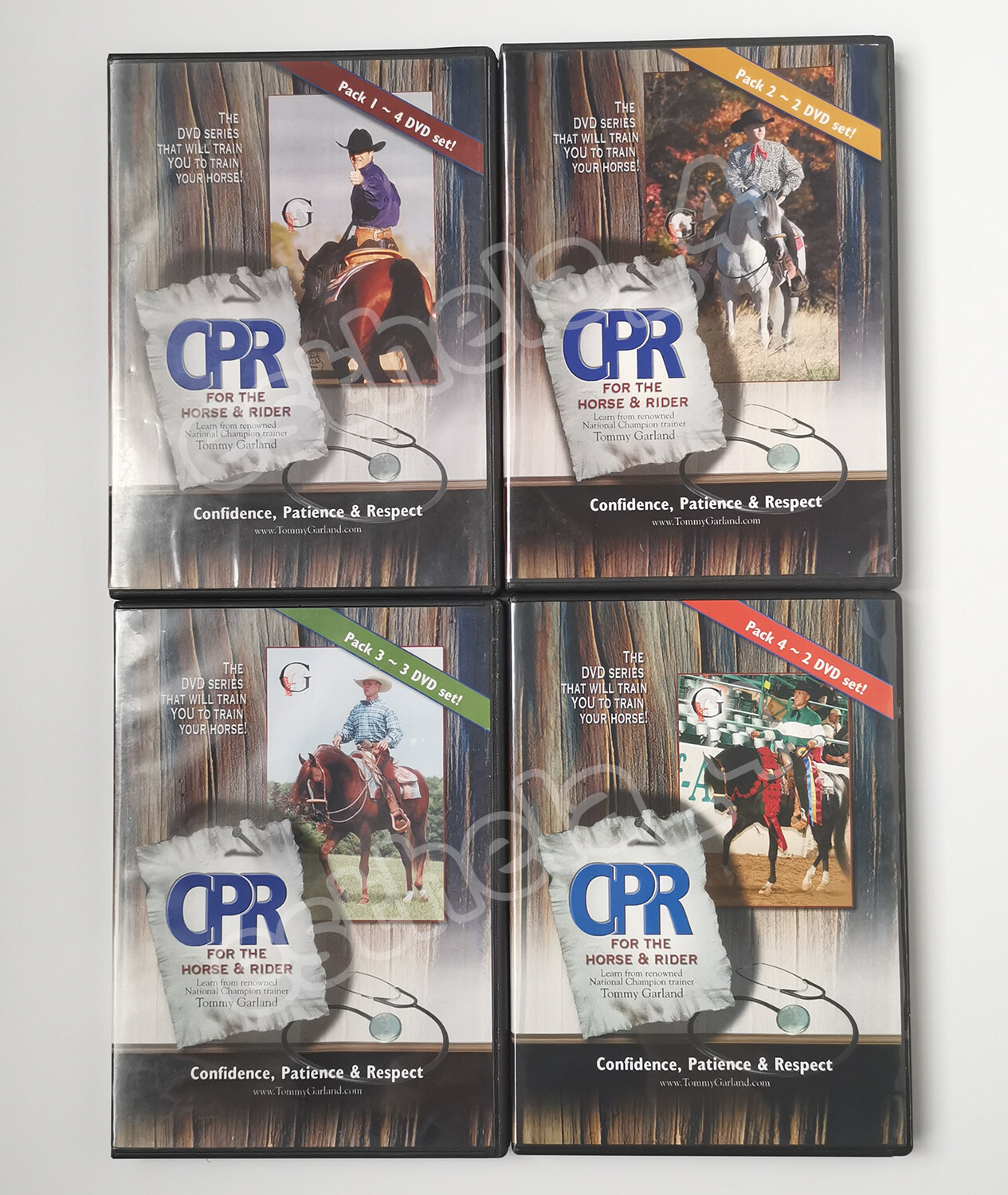 Tommy Garland CPR for the Horse & Rider horsemanship Pack 1 to 4, Horse Training
