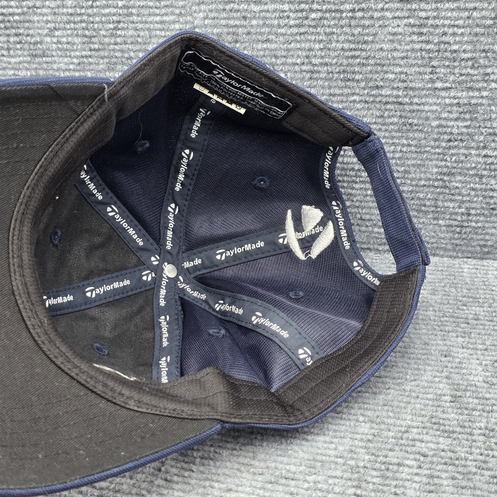 TaylorMade Golf Hat Cap Strap Back One Size Blue Golf Golfer Mens