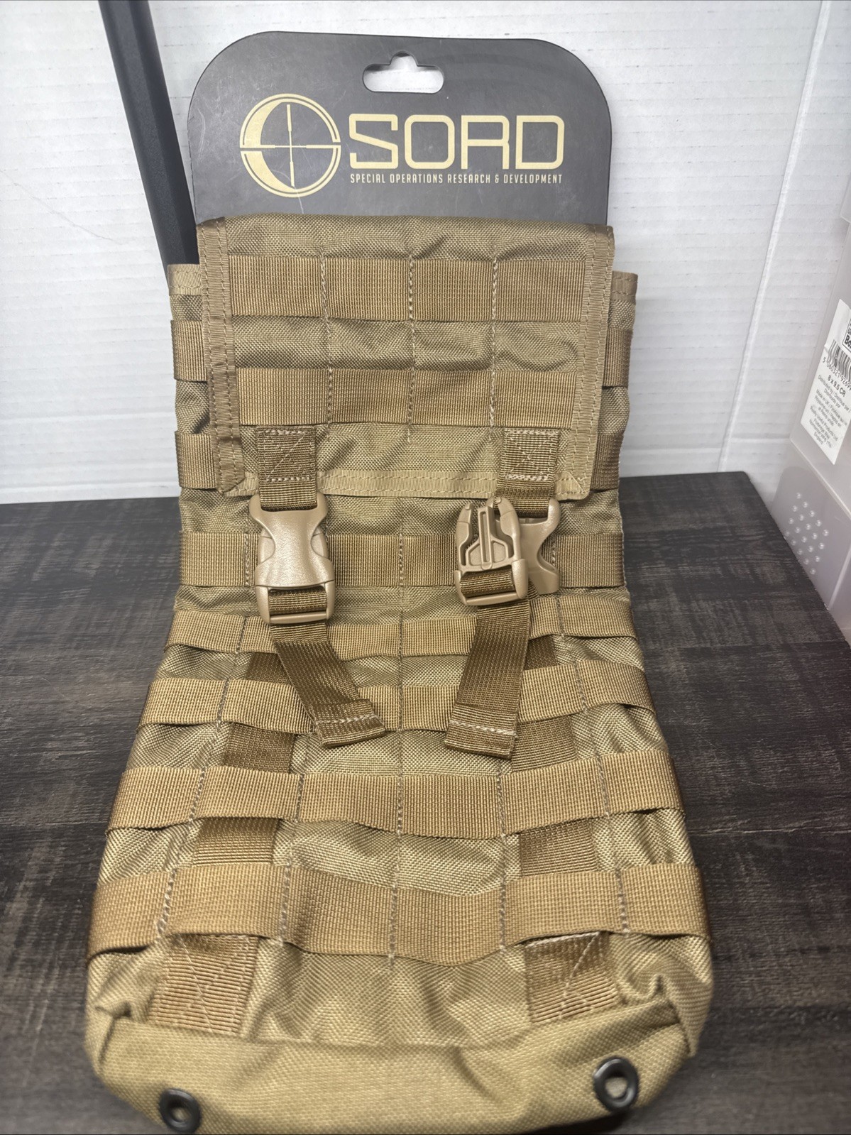SORD HYDRATION COVER LARGE MOLLE RESERVOIR POUCH Brown  SUIT 3L BLADDER NSN'D