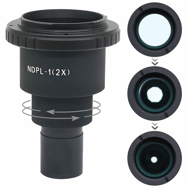 2X M42 T2 Microscope Lens Adapter for Nikon Canon EOS SLR Camera HD Full-frame