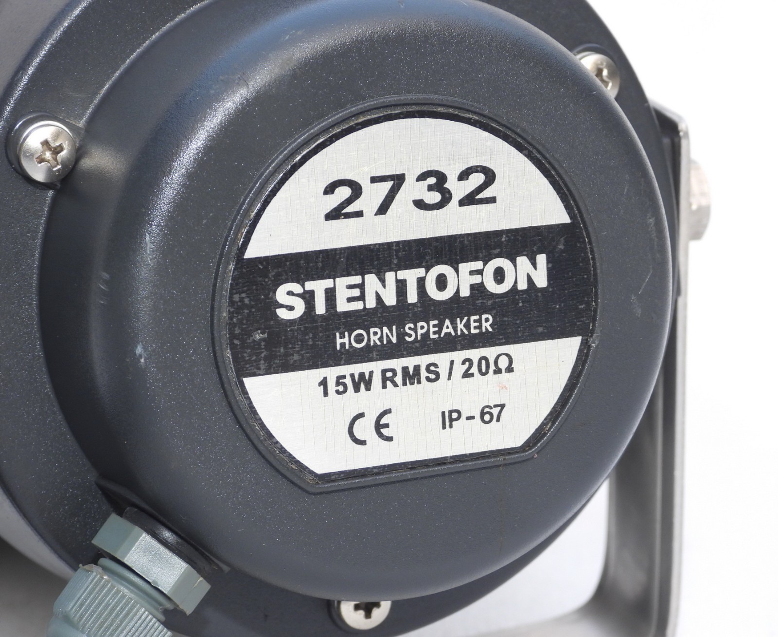 NOS STENTOFON 2732 MARINE INDUSTRIAL WEATHER-PROOF HORN SPEAKER 15W RMS